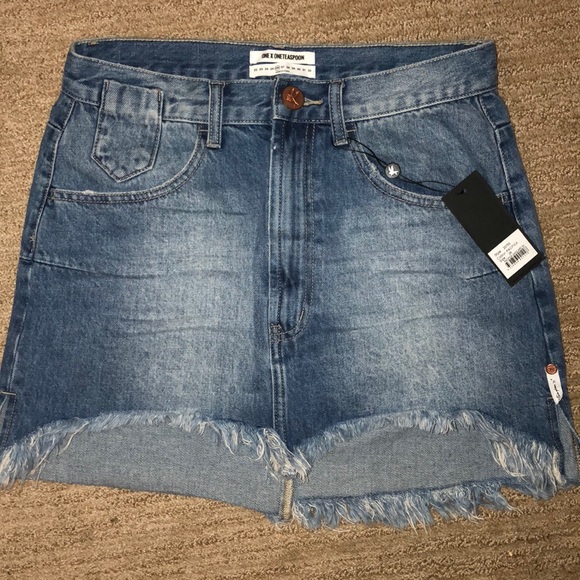 Free People One Teaspoon Jean Skirt - Picture 2 of 3